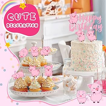 ピンクのケーキ型置物 マスコット付き バースデーケーキに、ハート形ピンクケーキにハギーワギーと